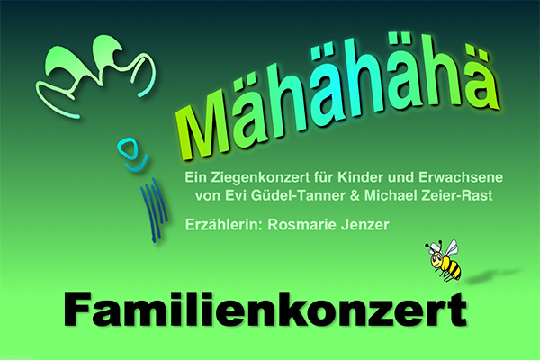 Familienkoonzert, Sonntag 10. März, 2024